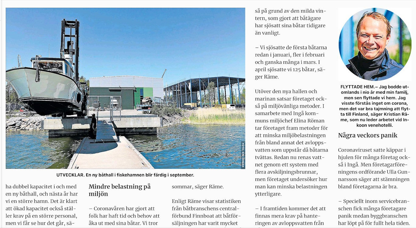 Västra Nyland: Båthotellet växer till sig